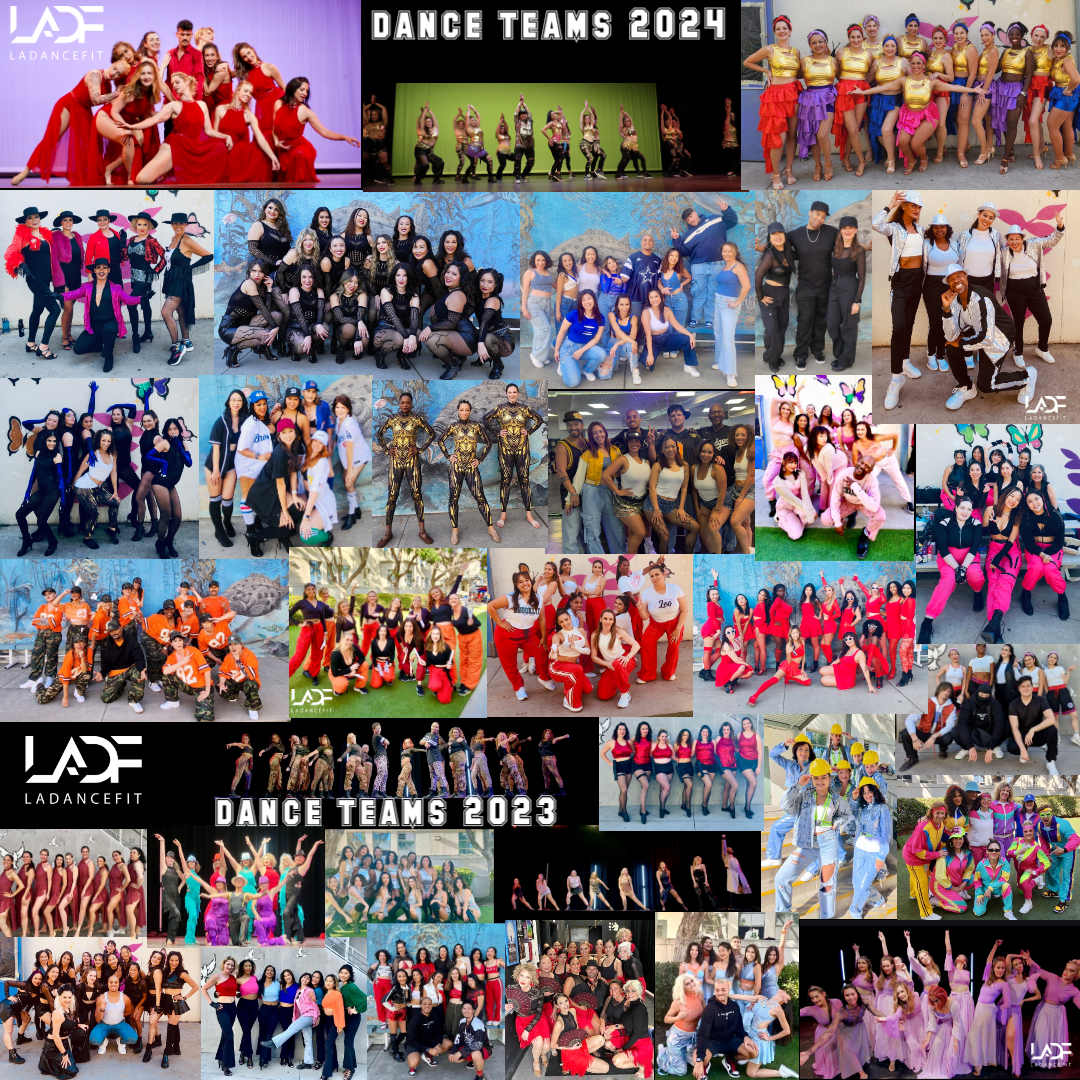 LA DanceFit dance teams 2023-2024 poster collage
