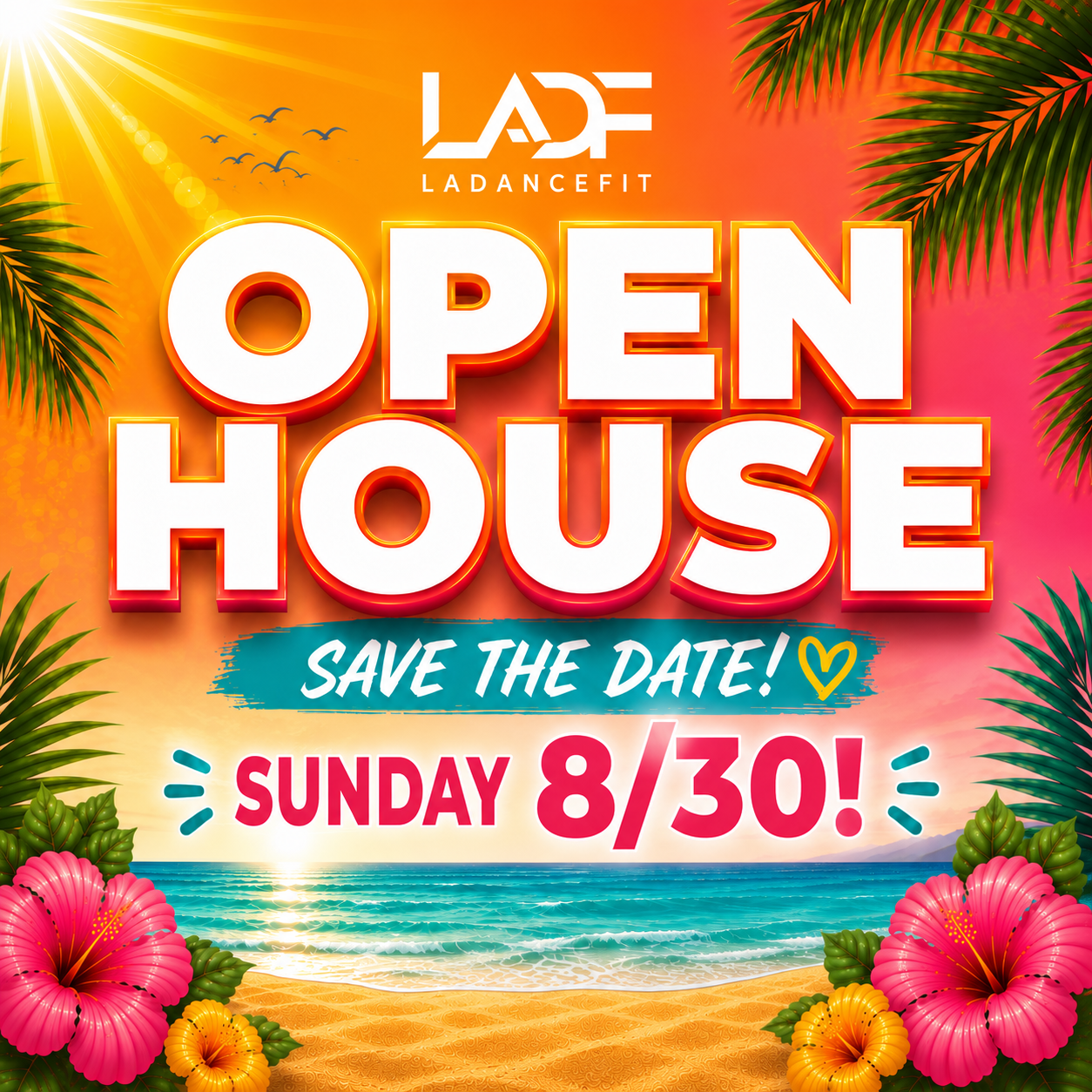 LA DanceFit Open House — Save the Date Sunday 8/30 at 1:30 PM